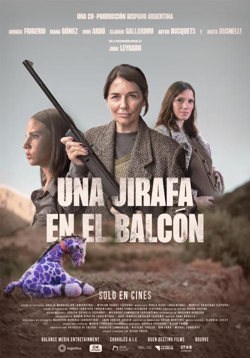 Una jirafa en el balcón